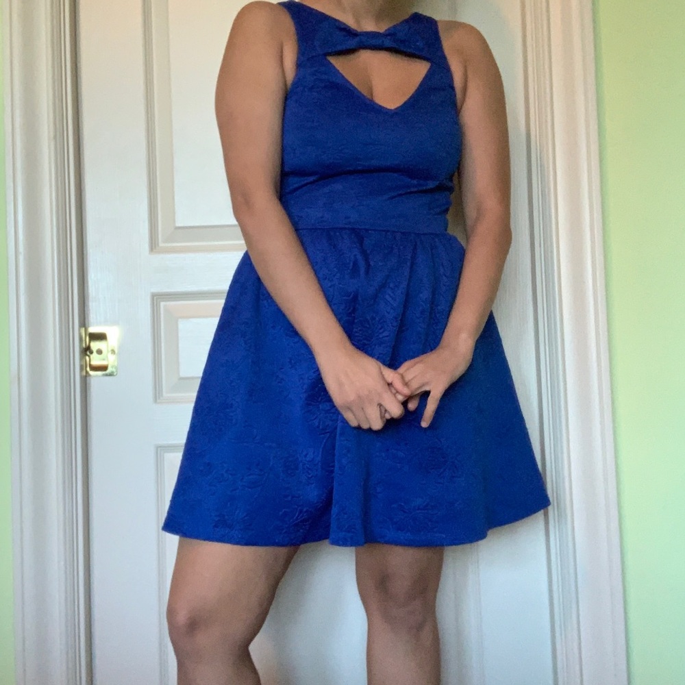 Bright blue Material Girl dress